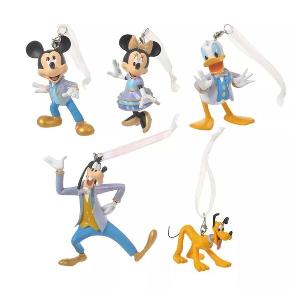 2021 Walt Disney World 50th Anniversary 5 Ornament Box Set Mickey Minnie Goofy - Picture 5 of 6